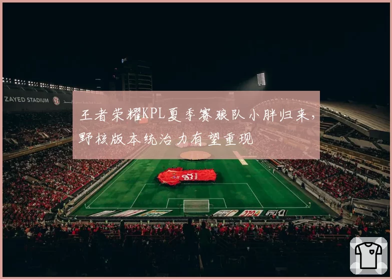王者荣耀KPL夏季赛狼队小胖归来,野核版本统治力有望重现